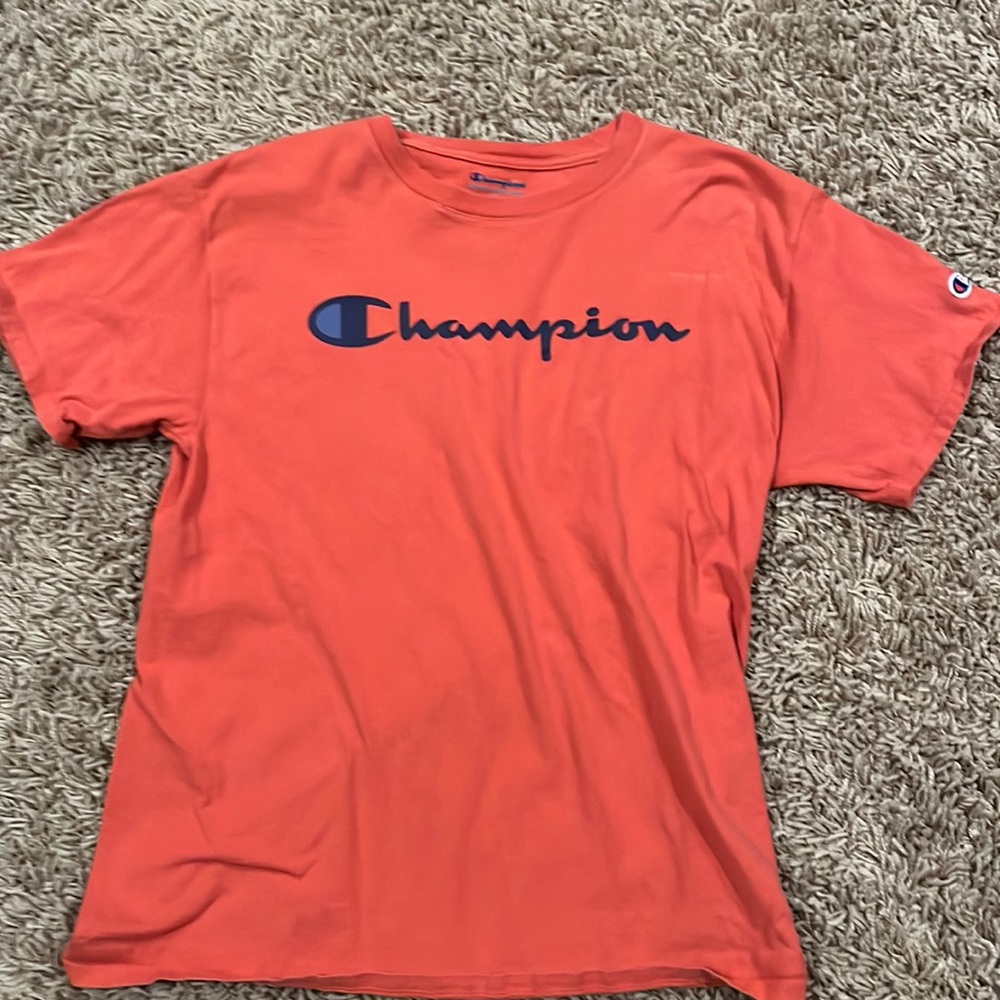 Orange Champion Shirt for Mens, Medium Shirt Used